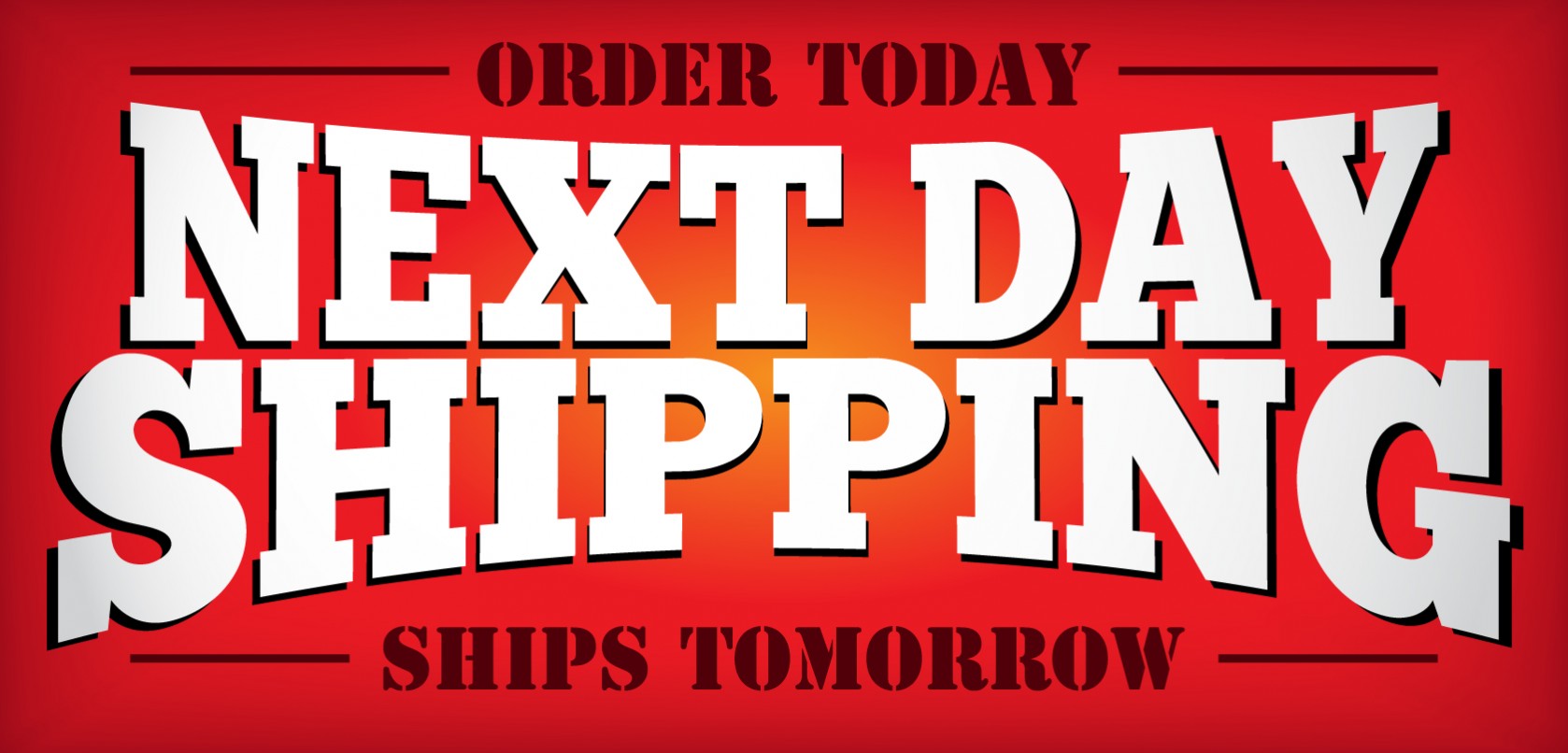 Now Offers Next Day Shipping Blog