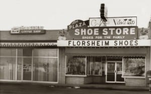 Plaza Shoe Store Old Storefront