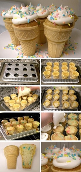 ice cream cone cupcakes