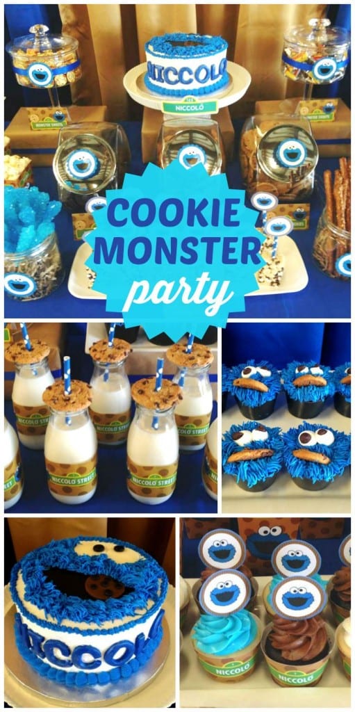 cookie monster cookies and theme