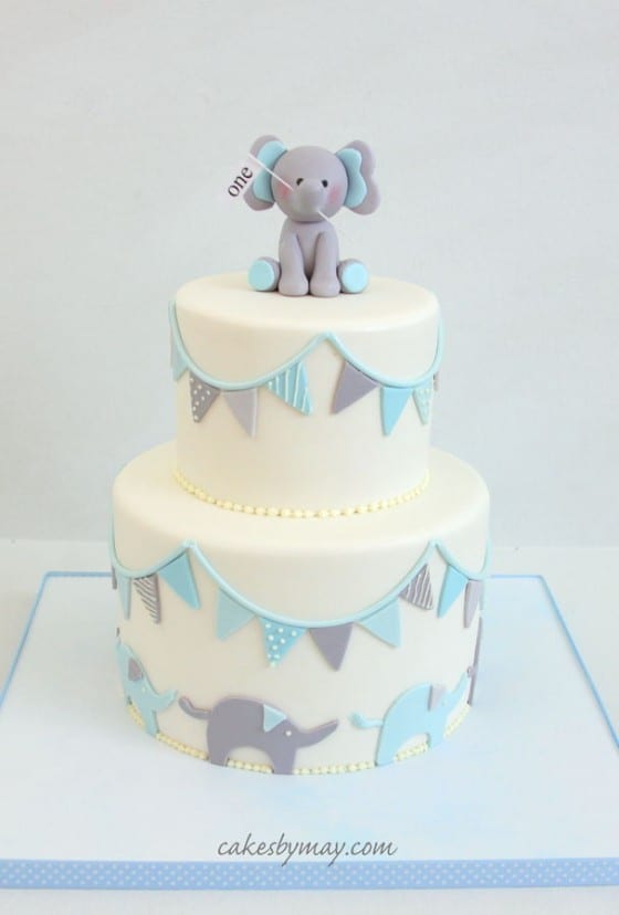 elephant birthday cake