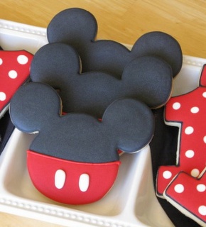 mickey mouse birthday cookies