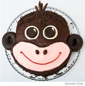 monkey birthday cake