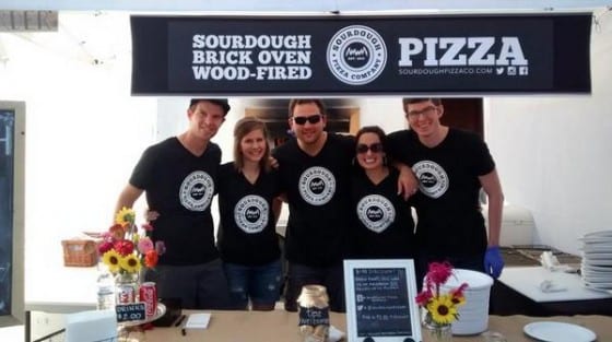 sourdough pizza co team with banner