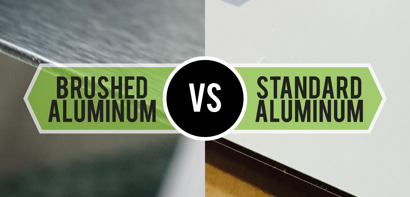 Standard vs. Brushed Aluminum Signage 101