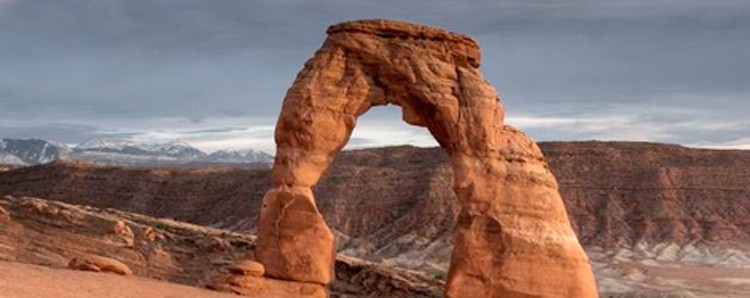 Banner on Delicate Arch
