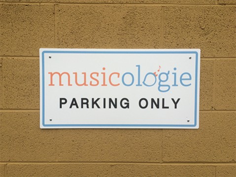 exterior plastic parking sign