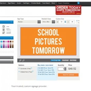 Signs.com Design Tool Example