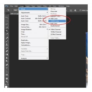 Checking Color Mode Photoshop 3
