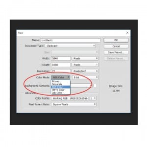 Checking Color Mode Photoshop