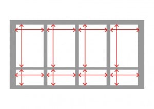 Measure each window pane