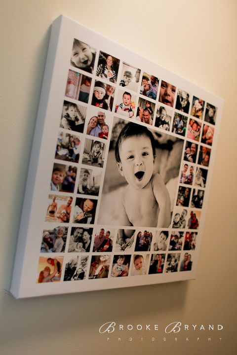 canvas print baby collage