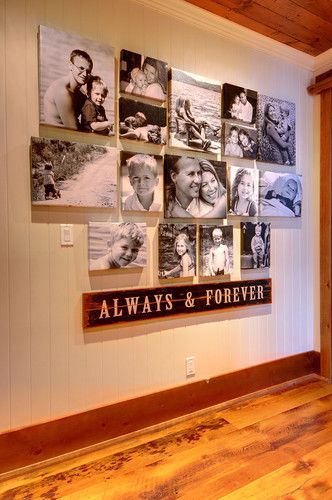 cabin hallway family prints