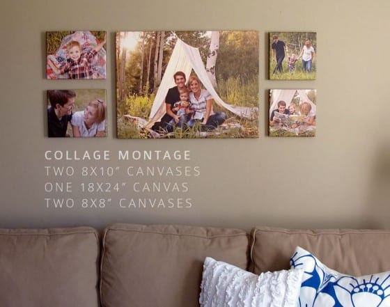 canvas prints family collage