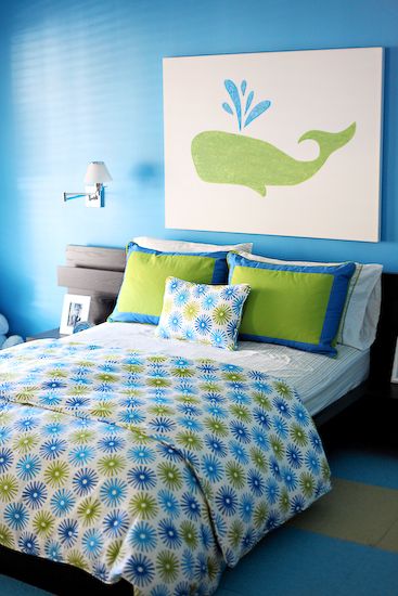 wall art boys bedroom whale