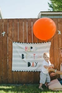 Birthday Barry Fabric Banner