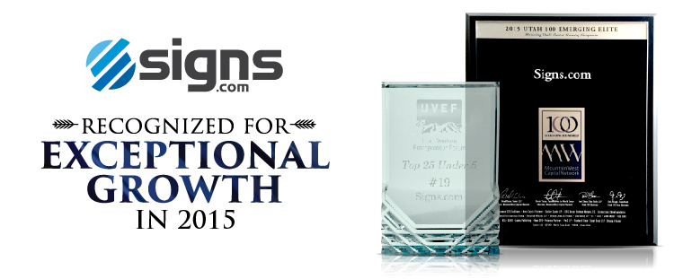 Signs.com Exceptional Growth 2015