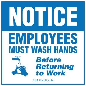 New Hampshire handwashing sign