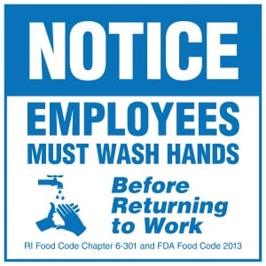 Rhode Island handwashing sign 2