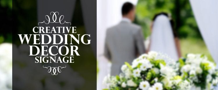 Creative Wedding Decor Signage Header Image
