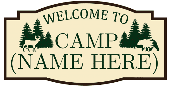 Click to customize this welcome sign for your camp.