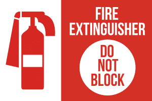 fire extinguisher sign