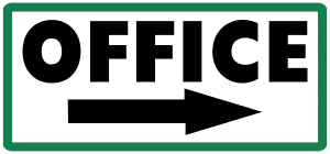 office directional sign