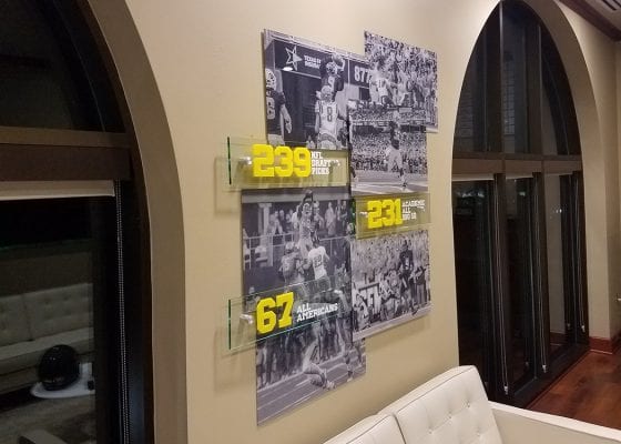 Baylor Football Acrylic Display