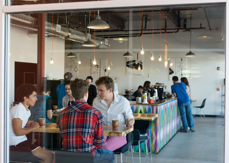 Prismatic Coffee interior