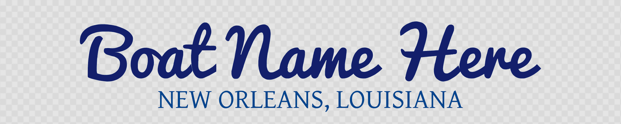 Louisiana hailing port template