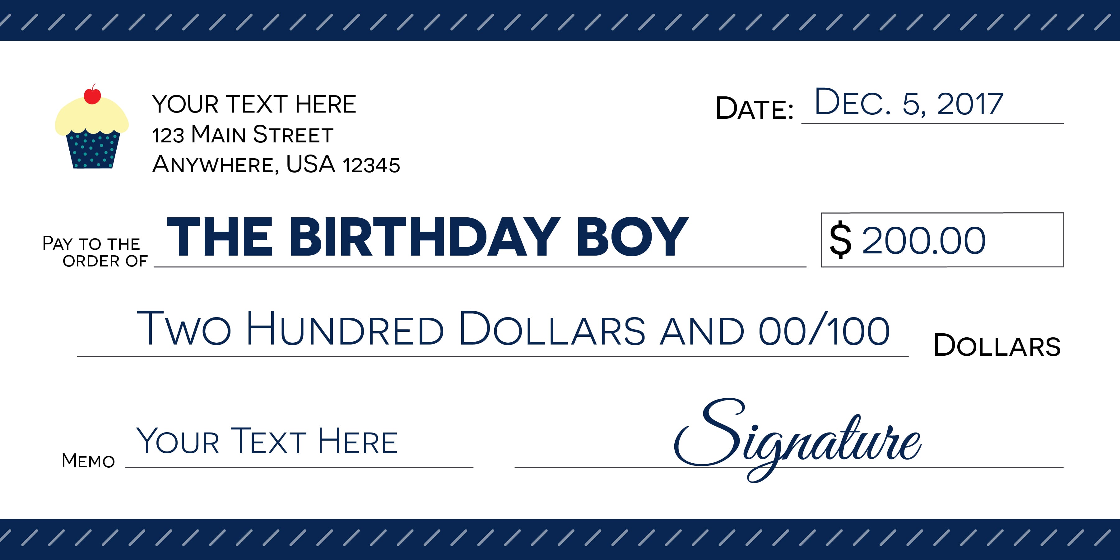 Customizable Blank Check Template Sampletemplate my id