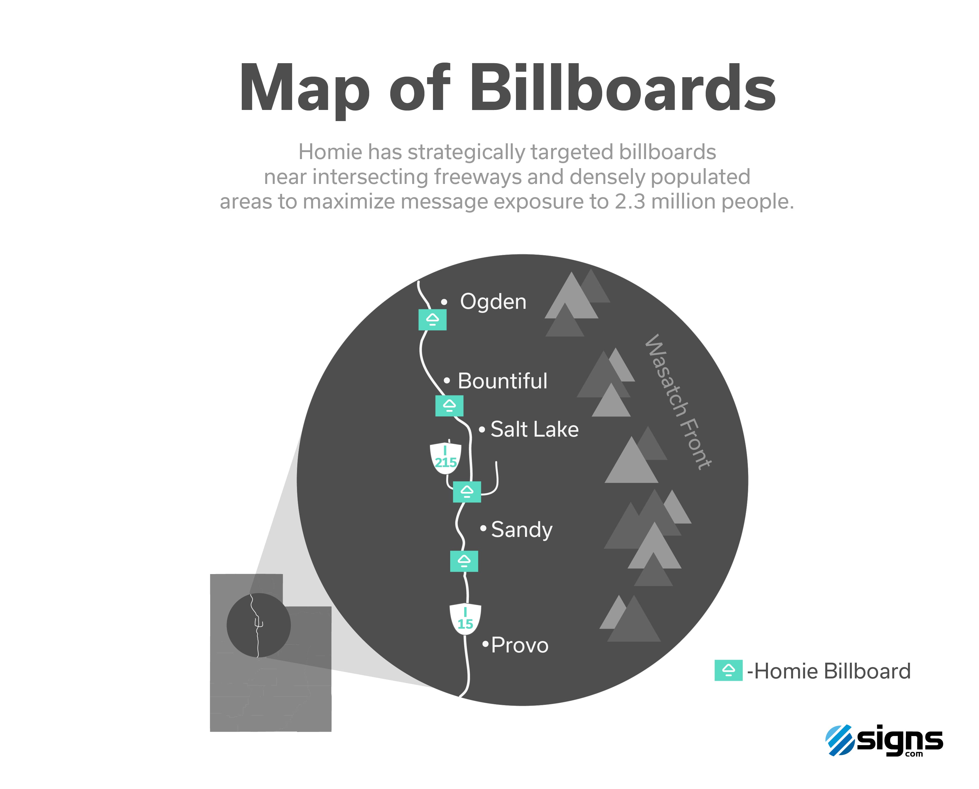 Homie Billboard Map Utah