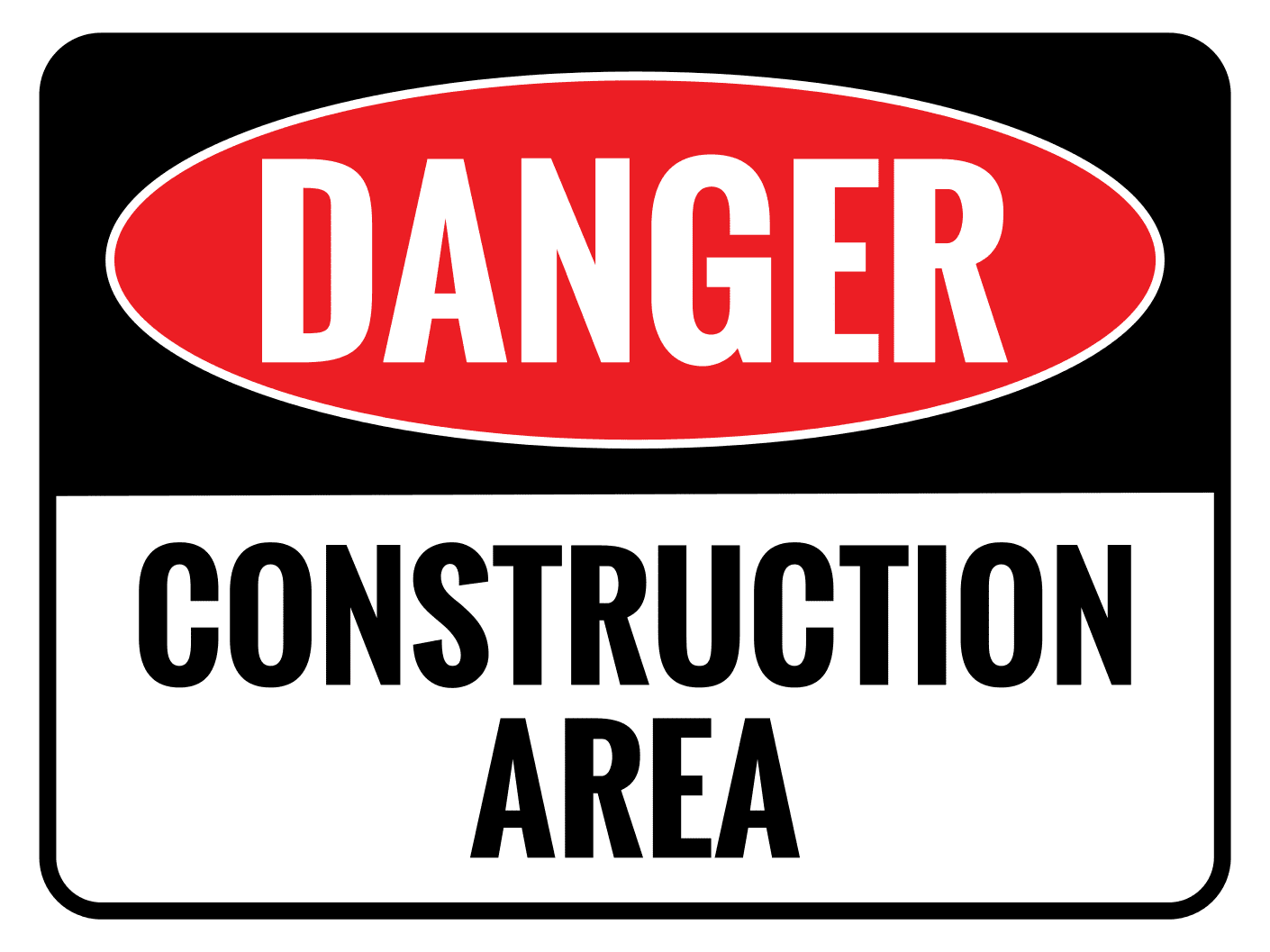 Temporary Construction Area Sign