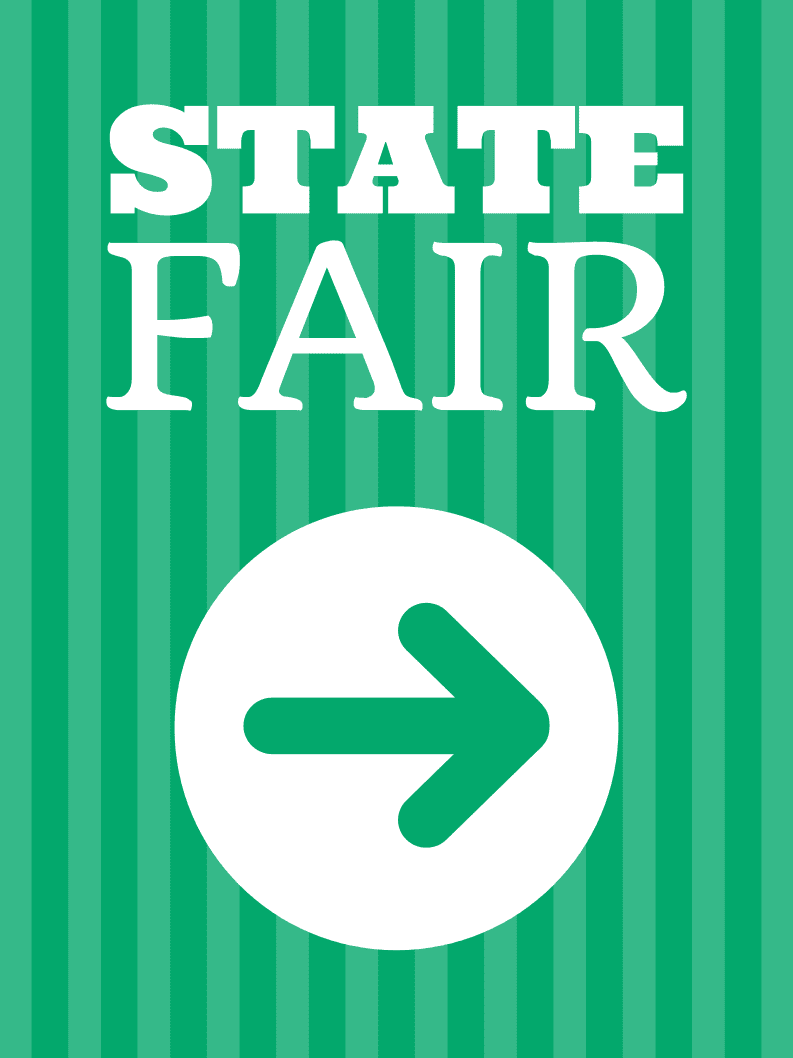 Temporary State Fair Sign