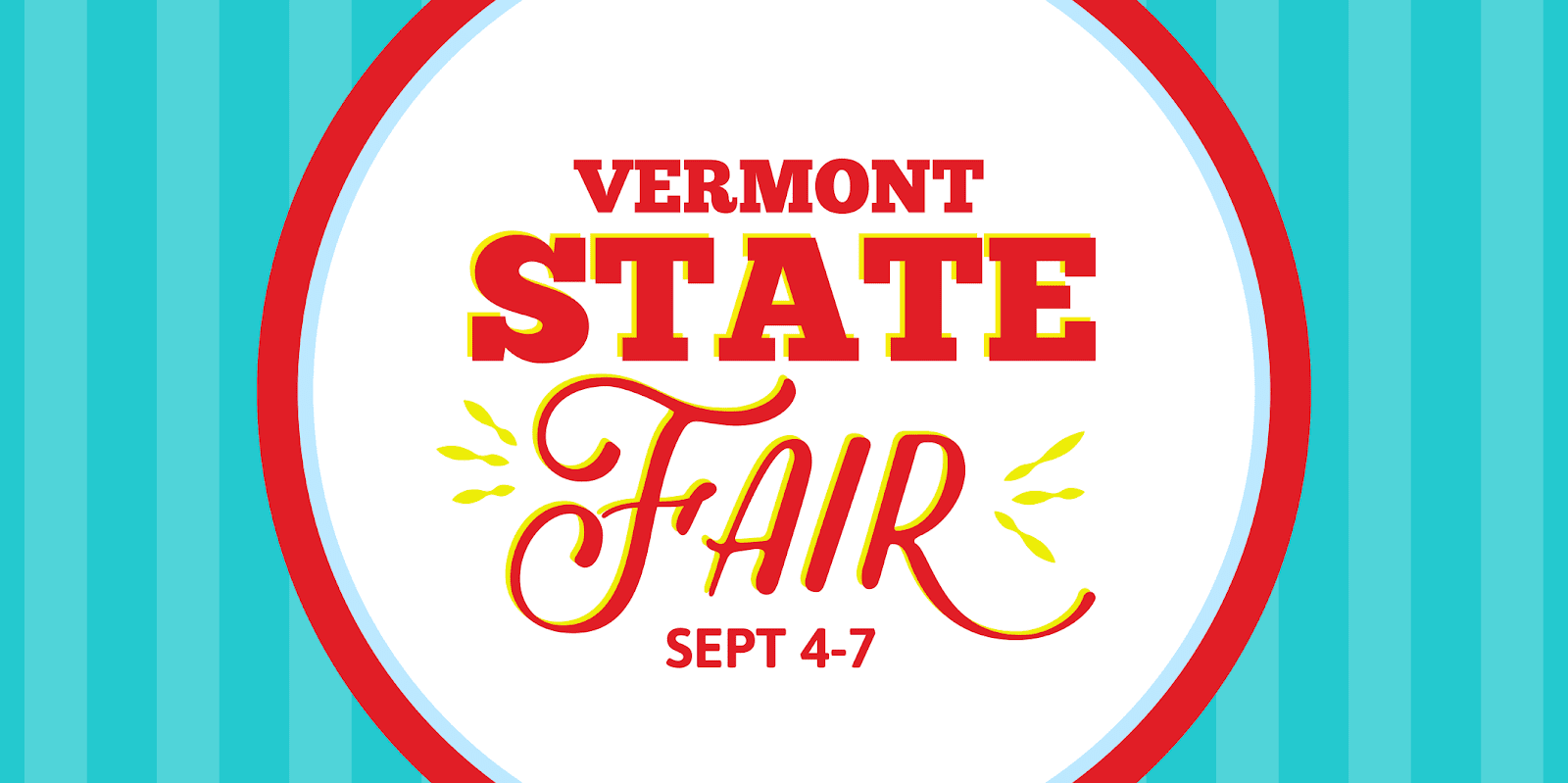 Temporary Vermont State Fair Banner