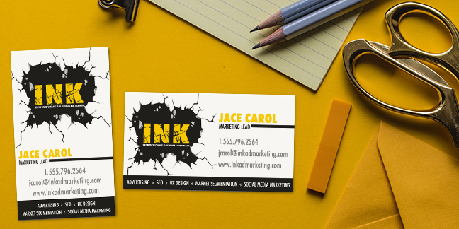 Horizontal vs Vertical Orientation Business Cards