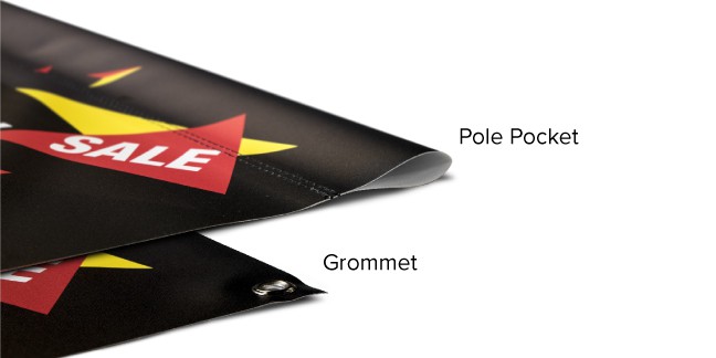 Pole Pockets vs Grommets On a Vinyl Banner