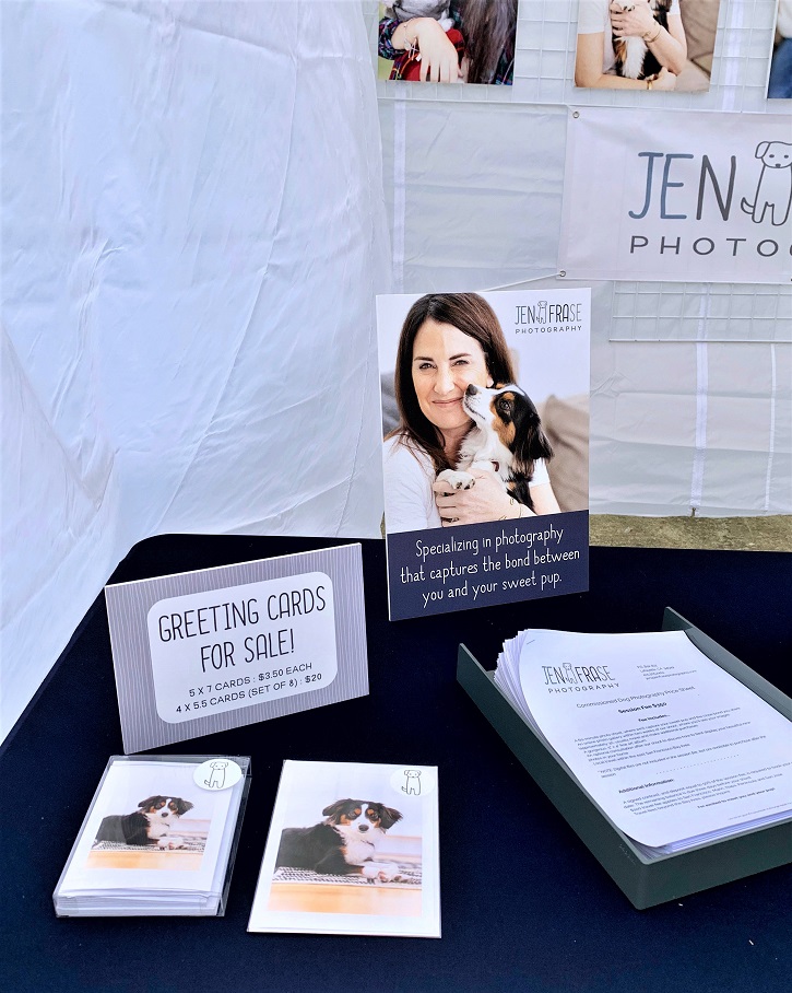 Counter cards used to promote Jen Frase Photography