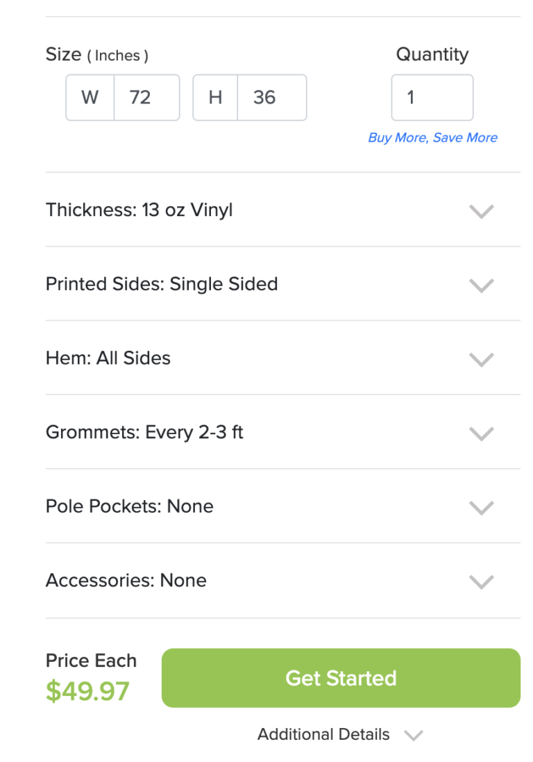 Signage 101 Standard Vinyl Banners Sizes