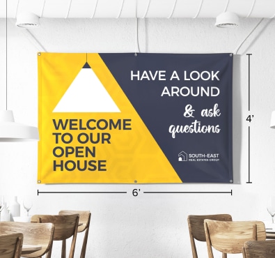 HOUSE FOR SALE Advertising Vinyl Banner Flag Sign – Custom Sizes – Made In USA