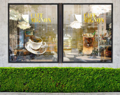 Cafe Window Decals