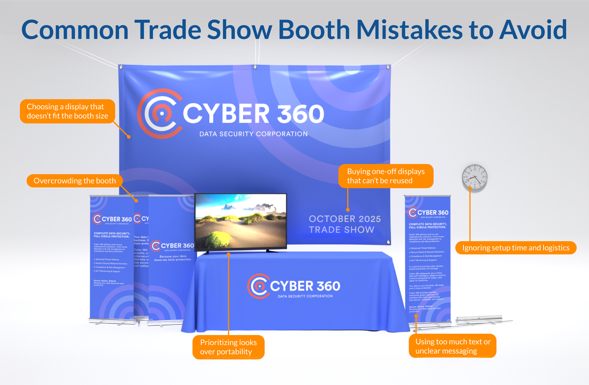 Common Trade Show Booth Display Mistakes to Avoid