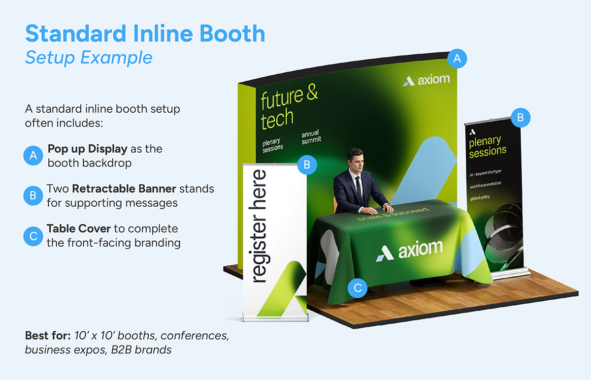Standard inline booth