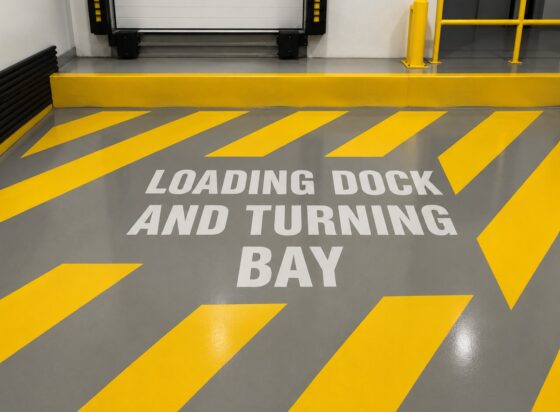 loading dock edge markings