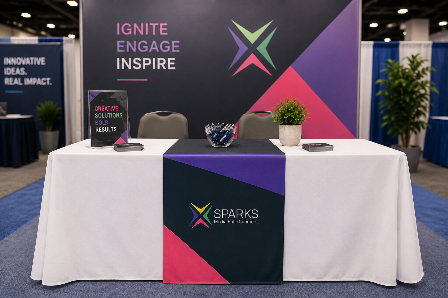 10 Creative Table Runner Designs for Display Booths