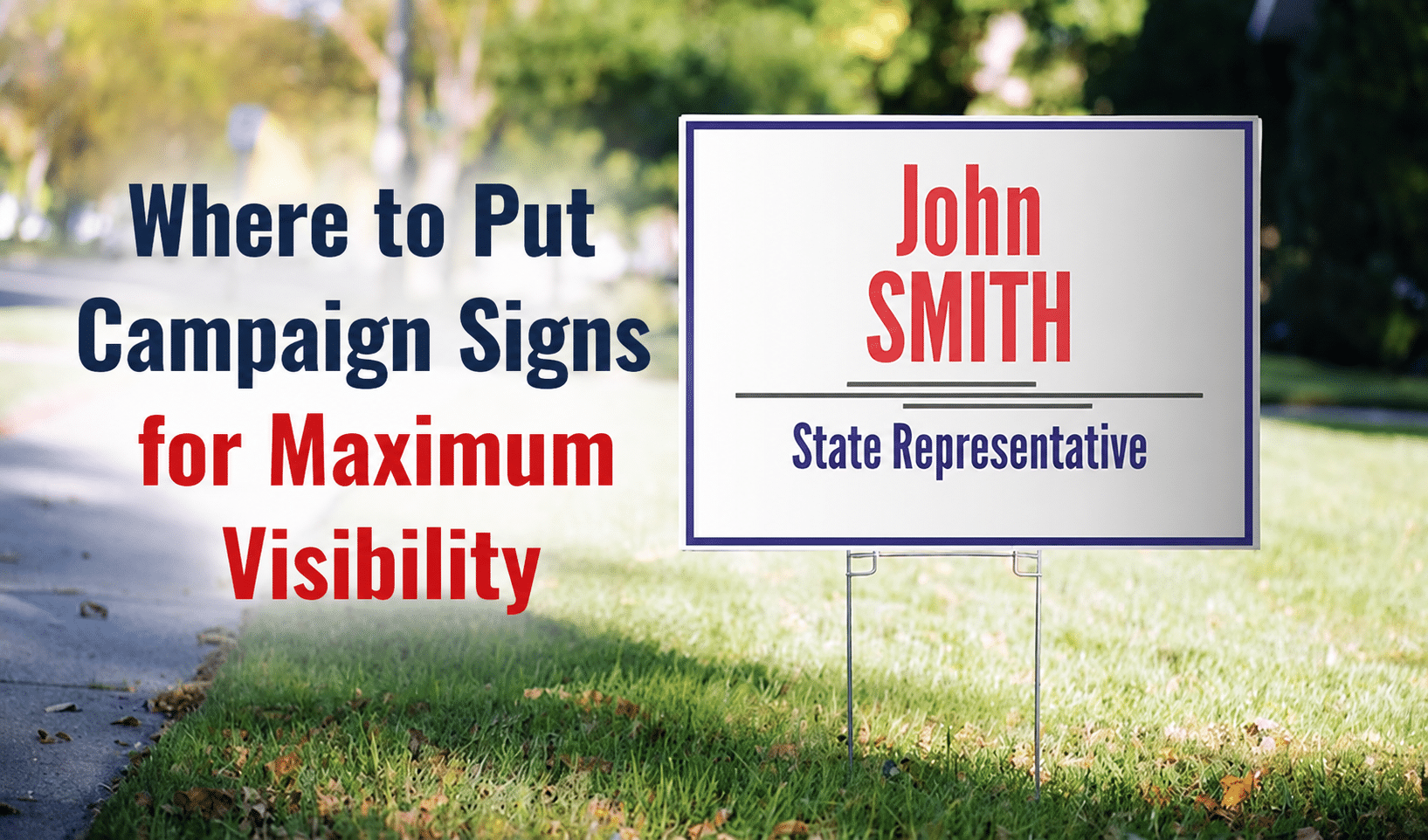 Political Sign Placement Guide: Where to Put Campaign Signs for Maximum Visibility