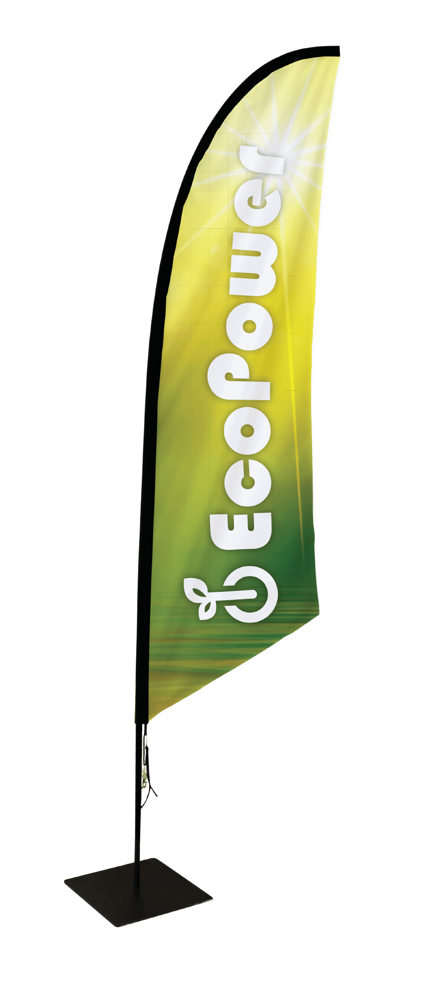 Rectangle Flag for Trade Show Displays - Stand Up Banner - Custom Flags