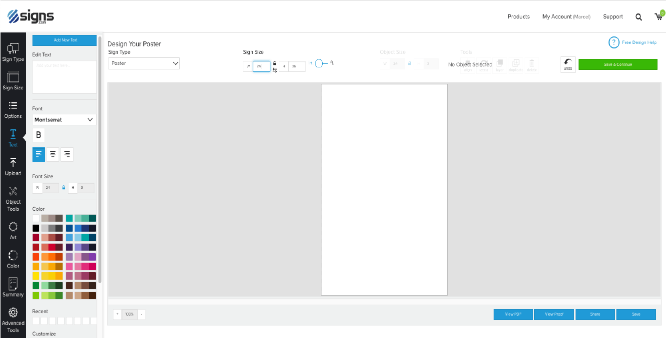 Custom Cardstock Posters