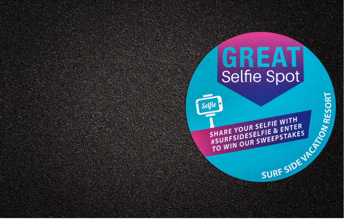 Custom Street and Sidewalk Decals & Stickers