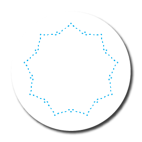 Dotted line cut to shape